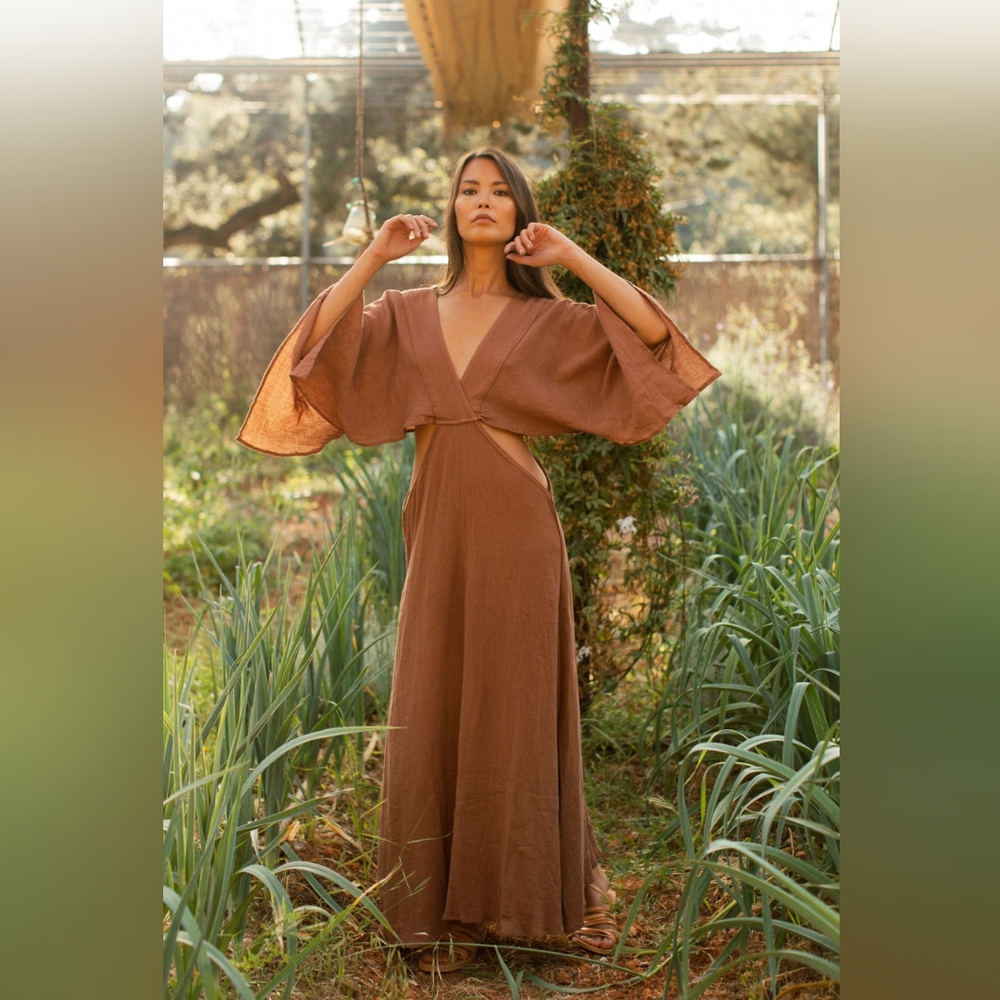 Studio Tia Aurora Dress - Rustic Brown